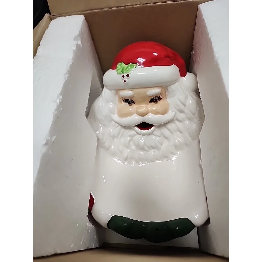 Vintage 1993 NCE Creative Enterprises It's Alive Candy Dish Santa‎ Claus In Box